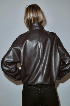 FAUX LEATHER JACKET