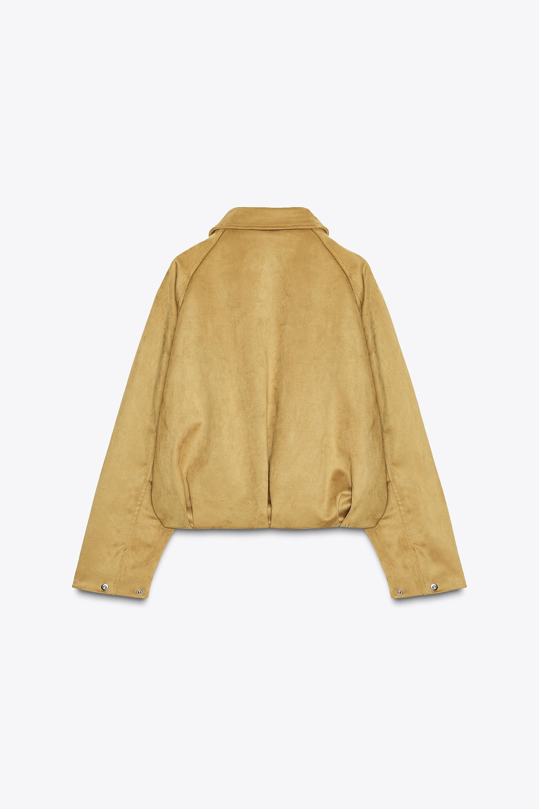 FAUX SUEDE BOMBER