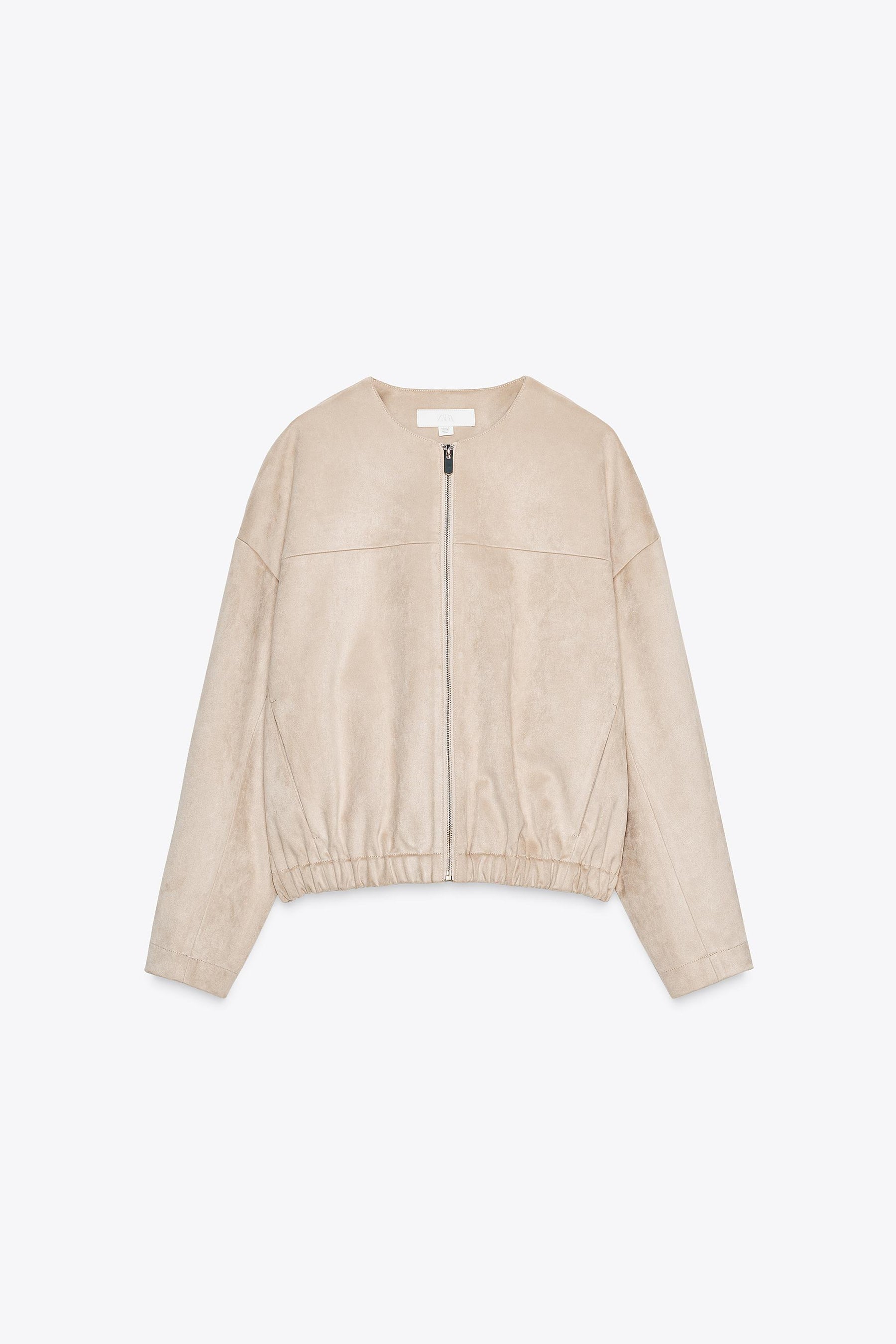 FAUX SUEDE BOMBER