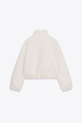 BOUCLÉ HIGH-NECK JACKET - Image 5