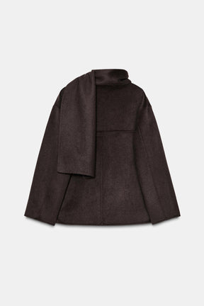 Scarf Wool Coat