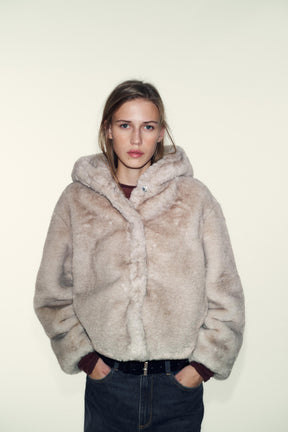 Hooded Faux Fur