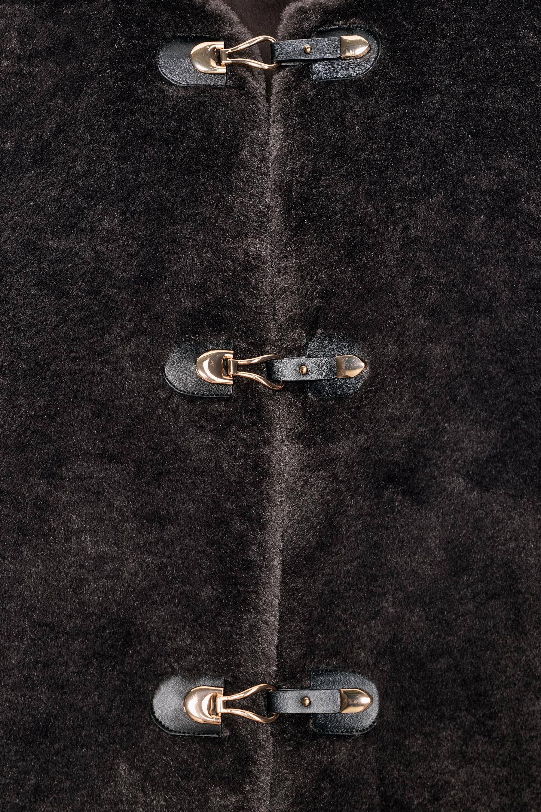 FAUX FUR JACKET WITH FIREMAN CLASP - Image 6