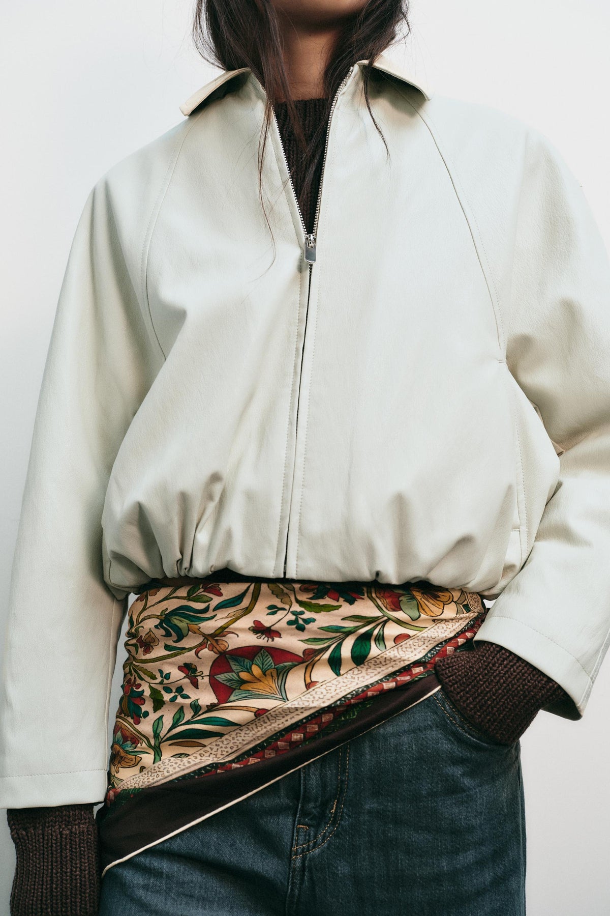 FAUX LEATHER BOMBER JACKET - Image 2