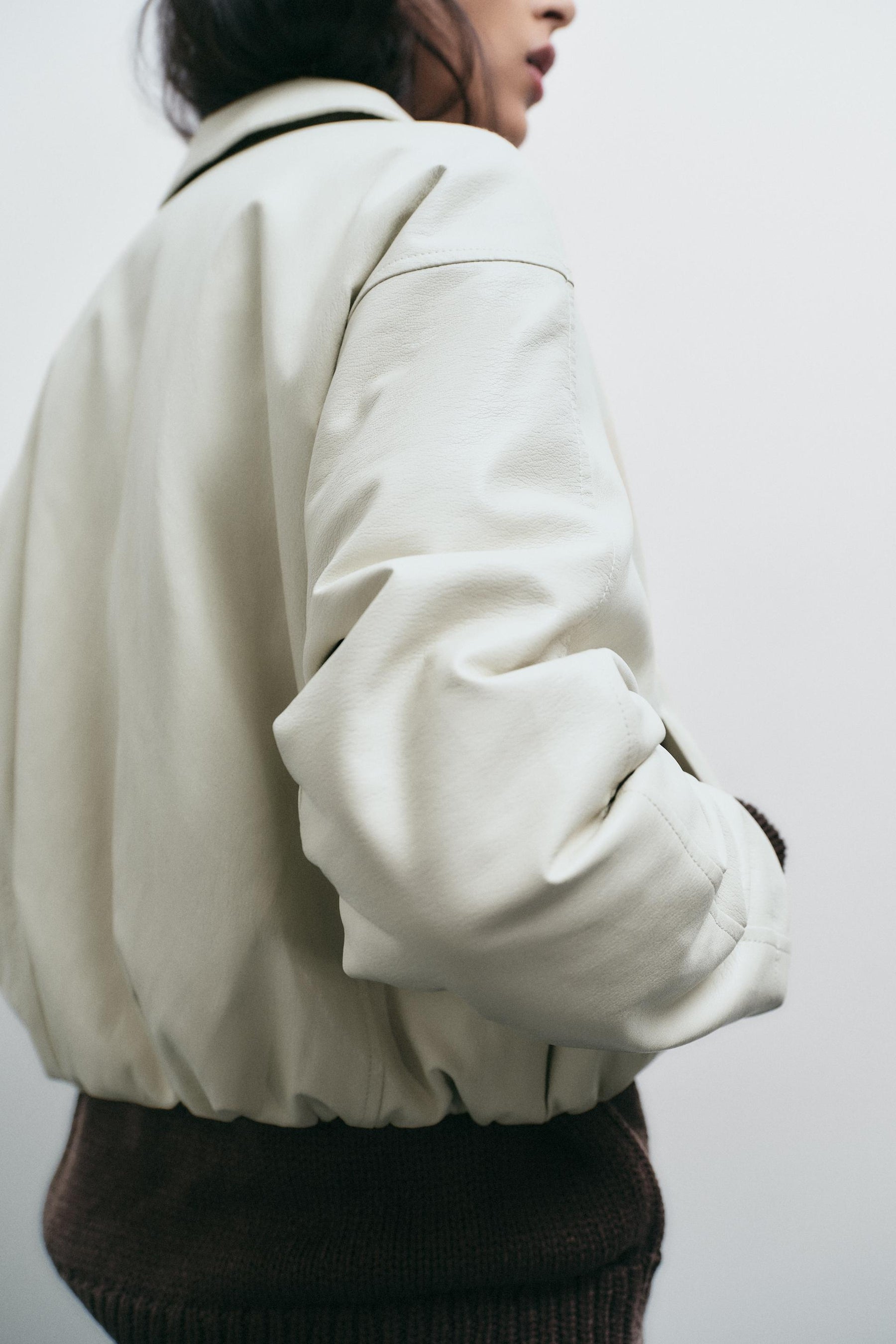 FAUX LEATHER BOMBER JACKET - Image 5