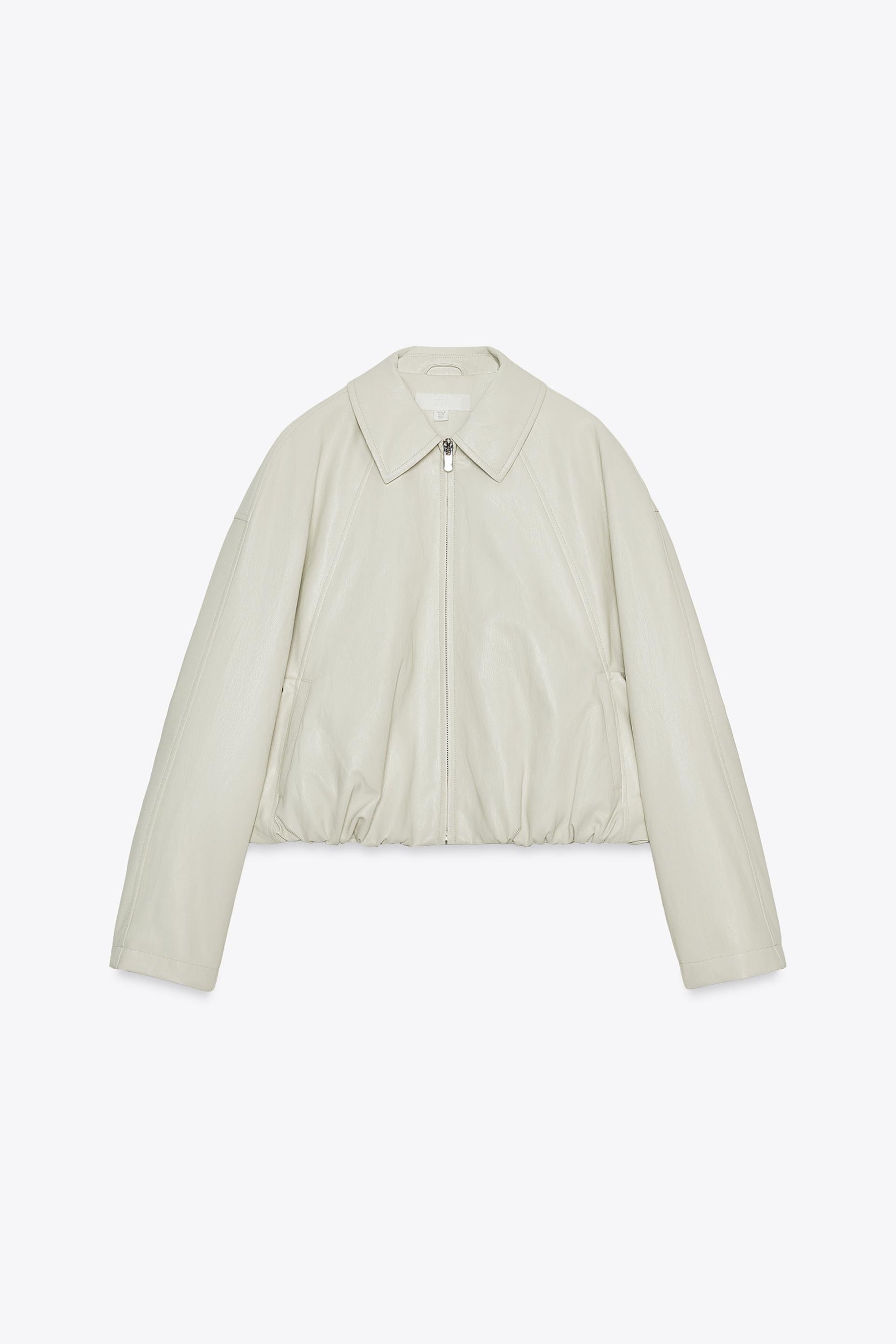 FAUX LEATHER BOMBER JACKET - Image 7