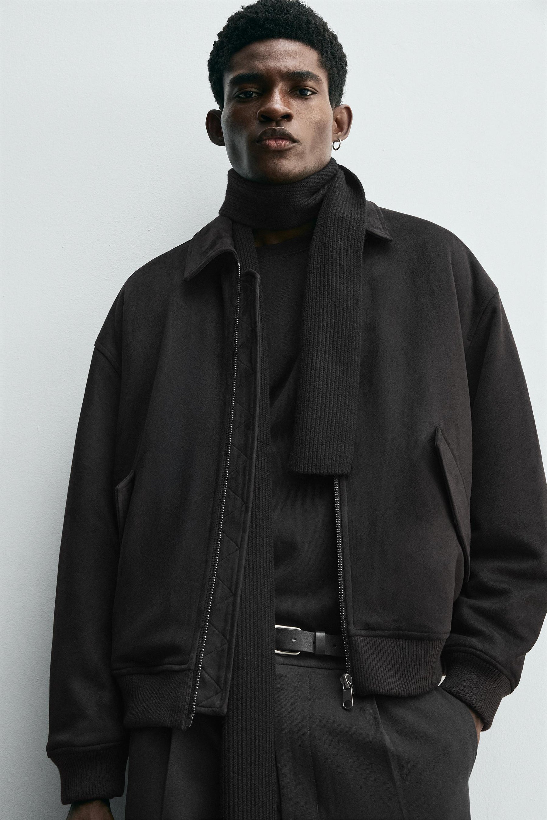 FAUX SUEDE QUILTED JACKET - Image 5