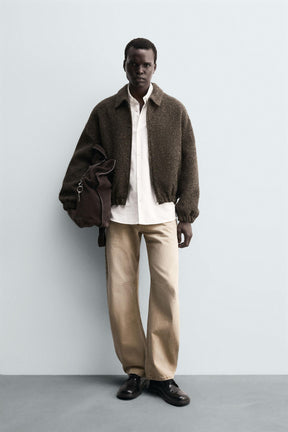 BOUCLÉ TEXTURED JACKET - Image 1