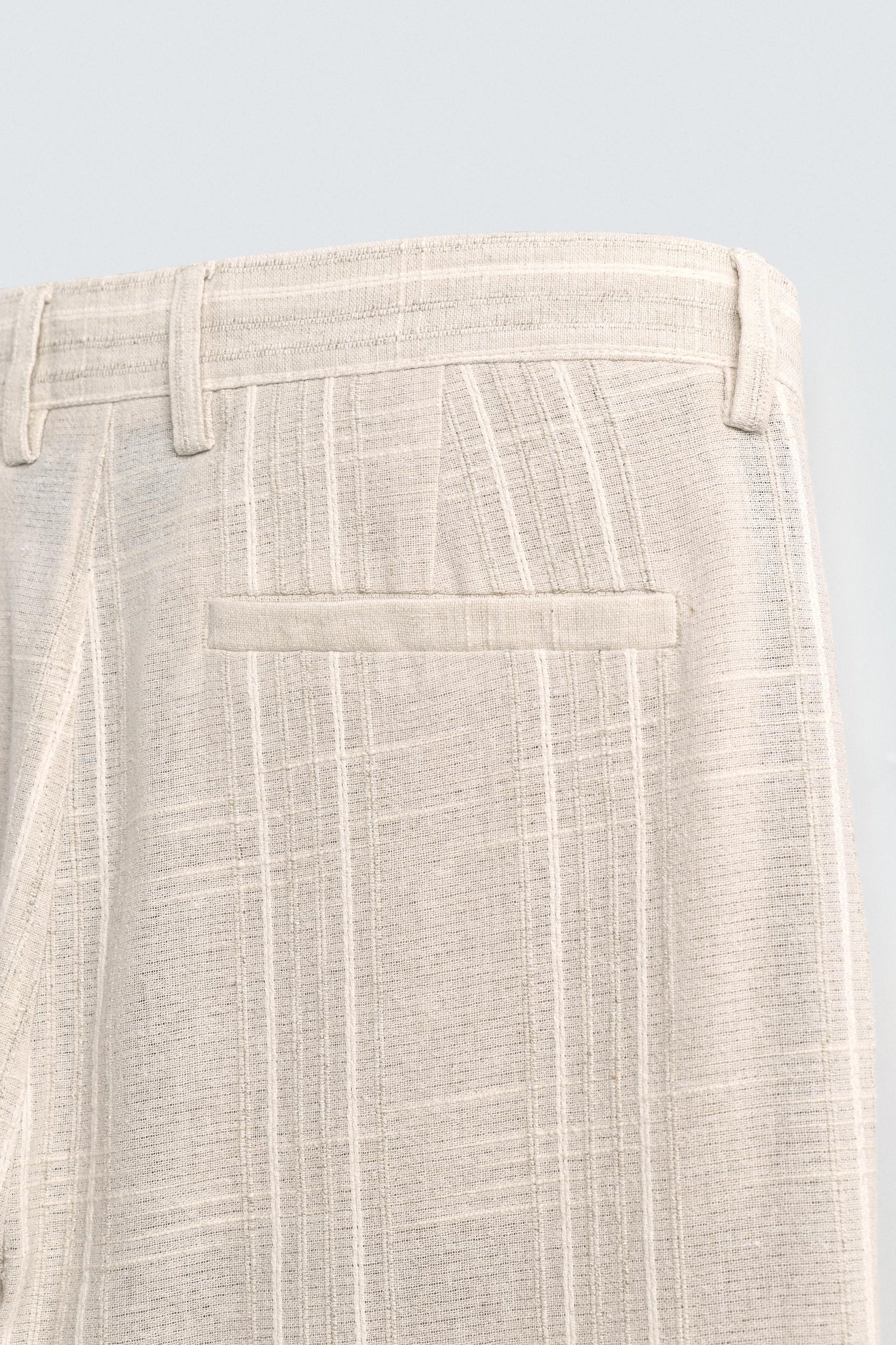 STRIPED REGULAR FIT TROUSERS - Image 9