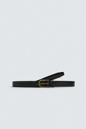 TOPSTITCHED LEATHER BELT AARON LEVINE X - Image 3