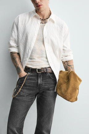 STRIPED FLOWING SHIRT - Image 7