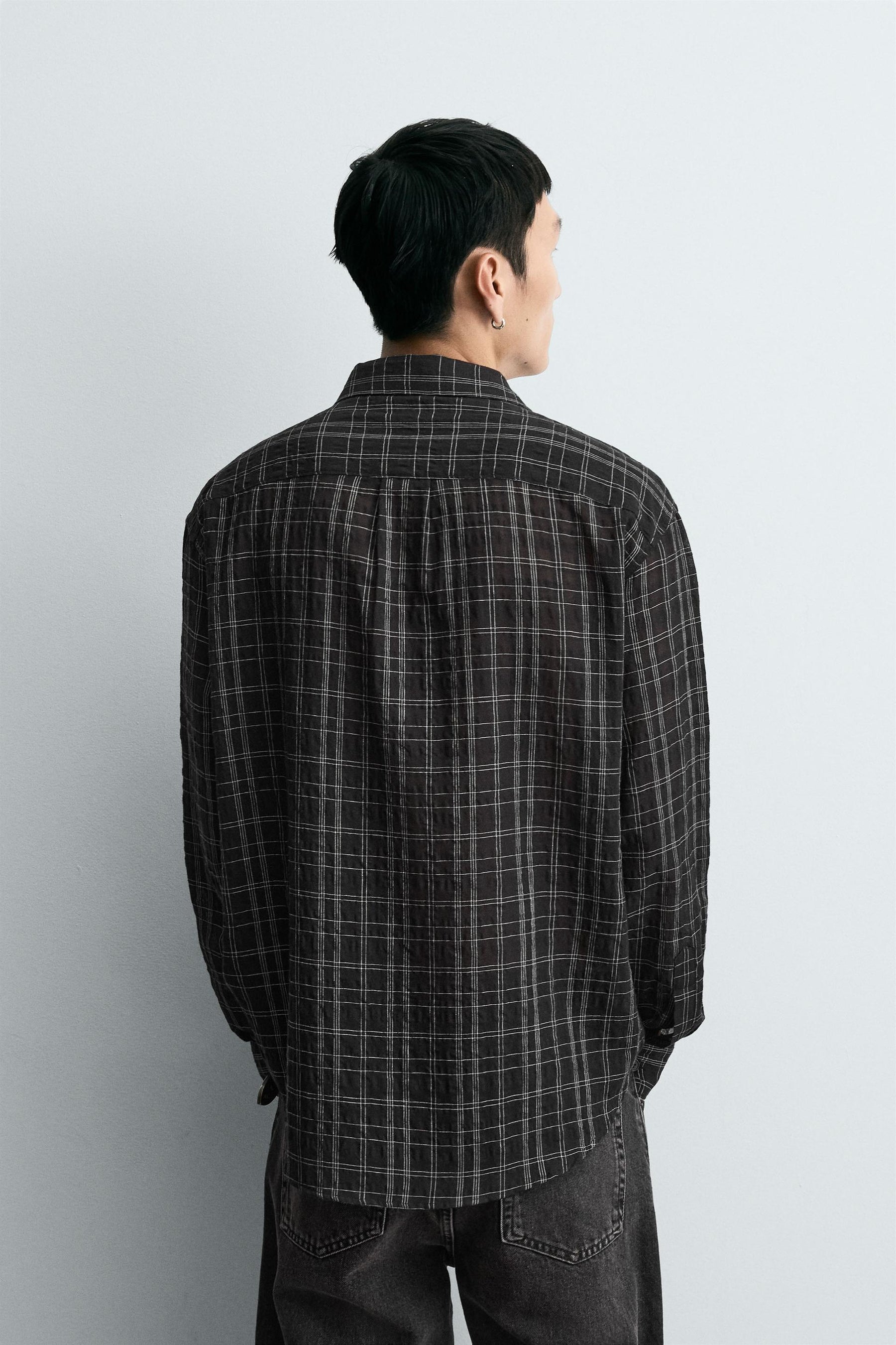 TEXTURED CHECK SHIRT - Image 3
