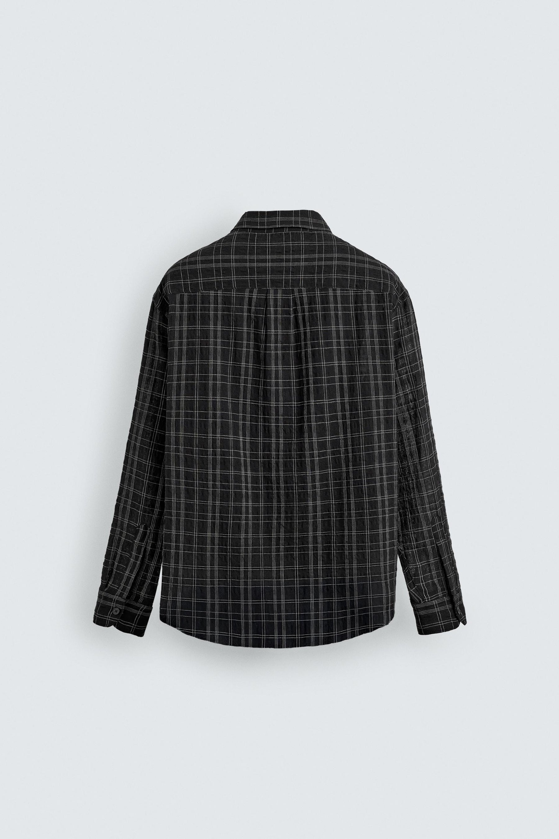 TEXTURED CHECK SHIRT - Image 6