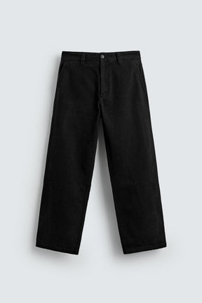 TEXTURED STRAIGHT-LEG TROUSERS - Image 7