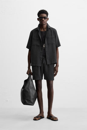 RELAXED FIT FLOWING SHIRT - Image 1