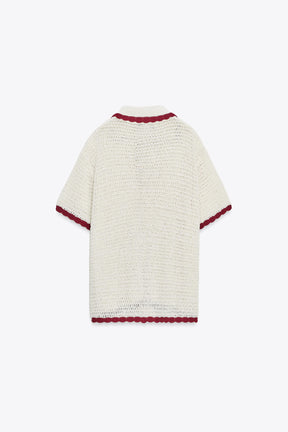 KNITTED POLO CARDIGAN - Image 5