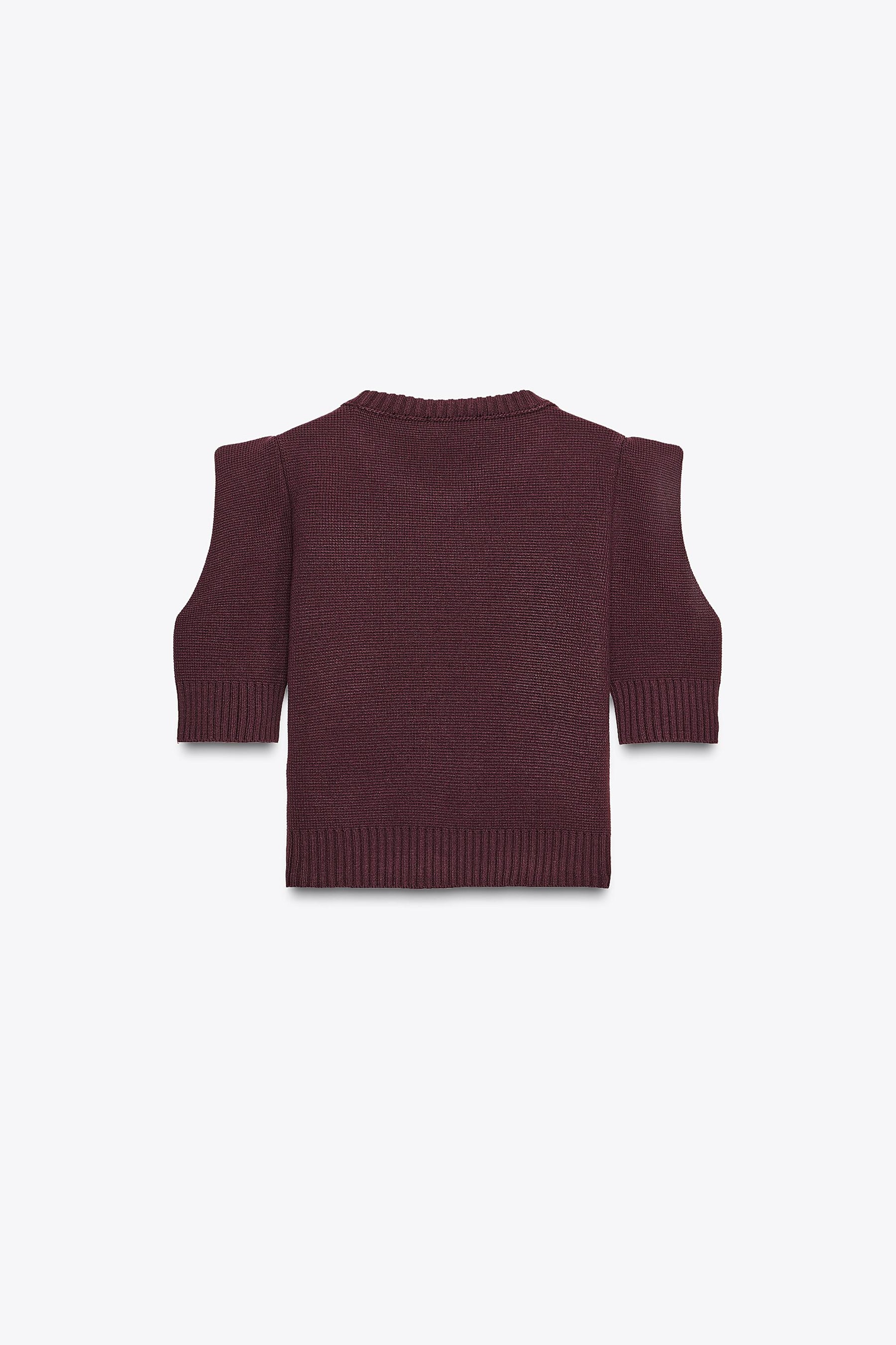 Padded Shoulder Knit Jumper