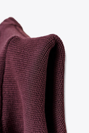 Padded Shoulder Knit Jumper