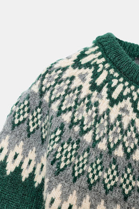 JACQUARD KNIT SHORT SLEEVE CARDIGAN - Image 4