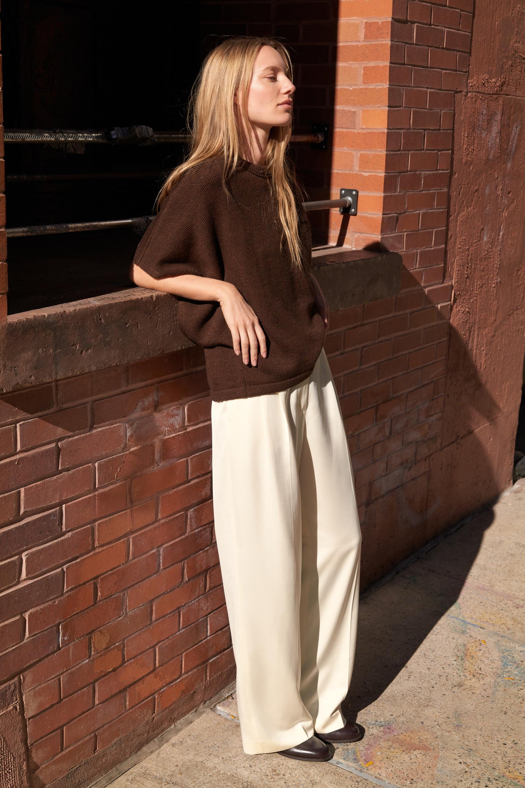 WIDE SLEEVE KNIT JUMPER