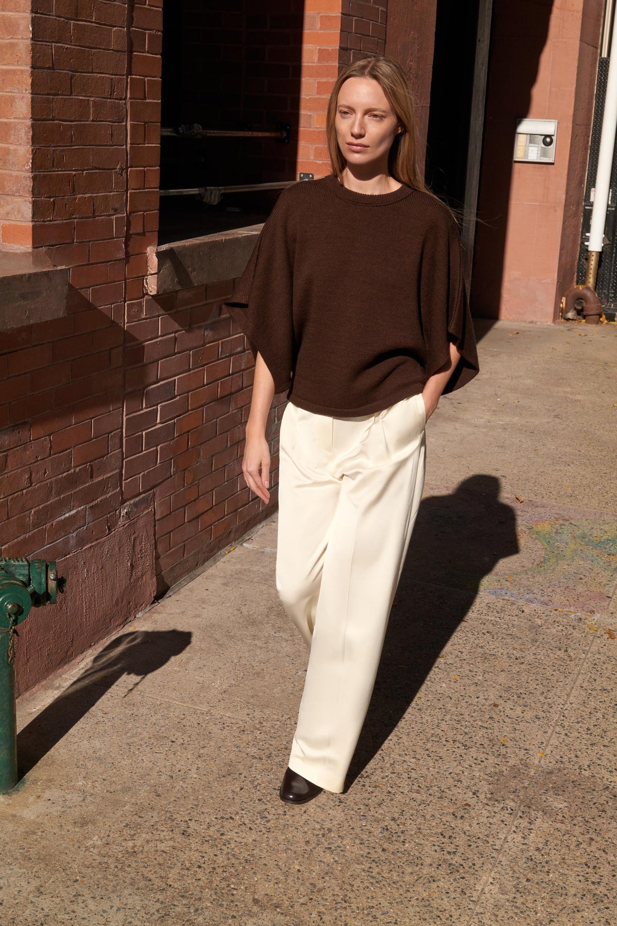 WIDE SLEEVE KNIT JUMPER