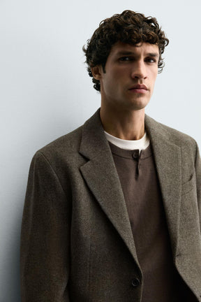 WOOL TEXTURED BLAZER - Image 5