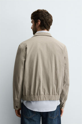 CHECK TEXTURED JACKET - Image 3