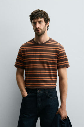 JACQUARD STRIPED T-SHIRT - Image 2