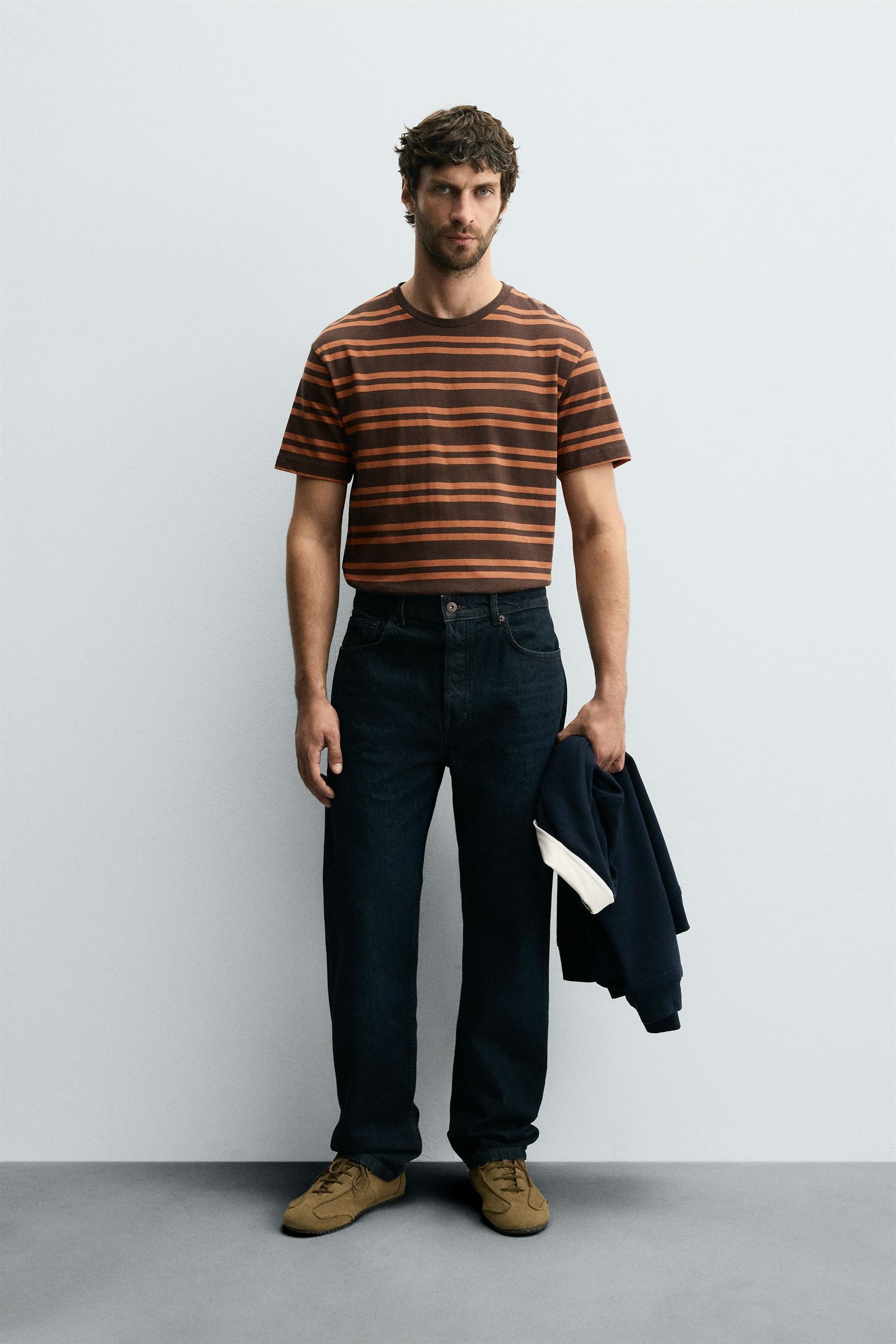 JACQUARD STRIPED T-SHIRT - Image 1