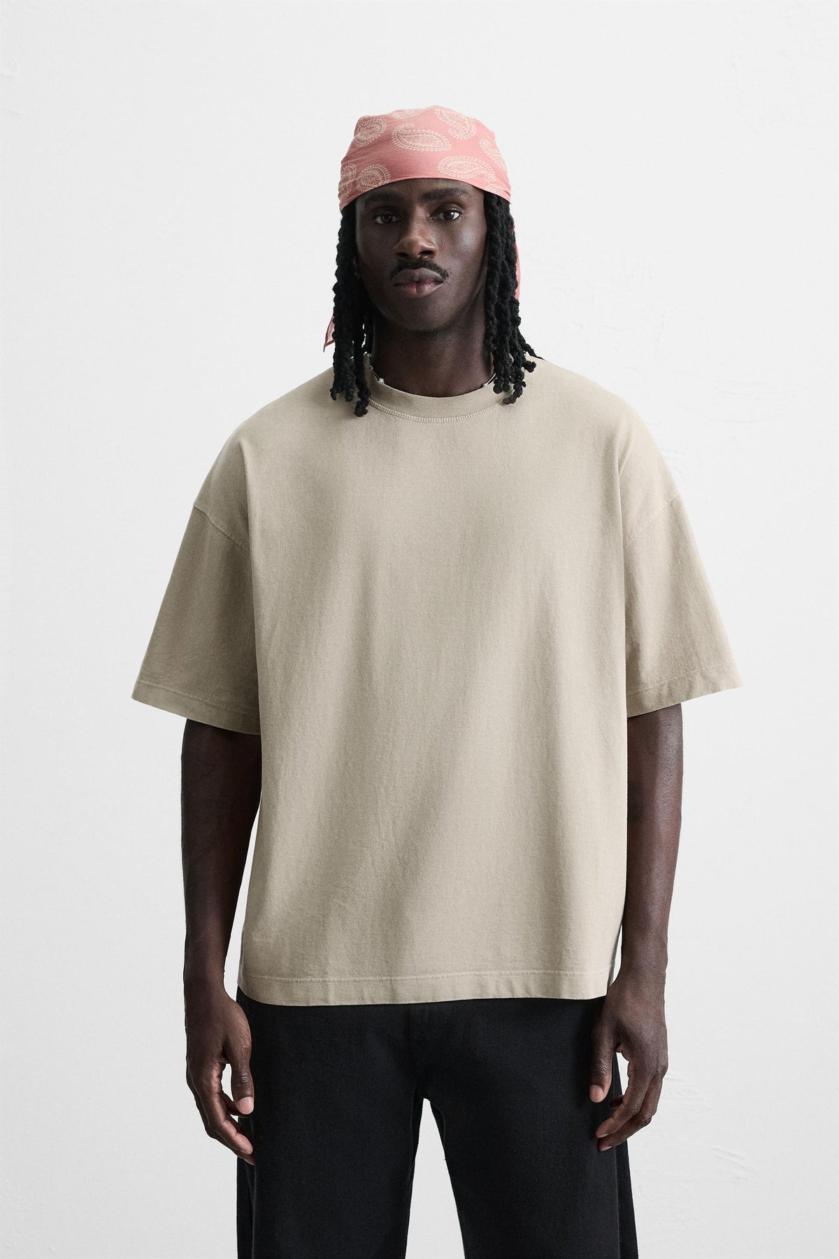 LIGHT WEIGHT WASHED BOXY FIT T-SHIRT - Image 2