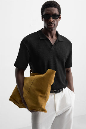 GEOMETRIC JACQUARD POLO SHIRT - Image 5