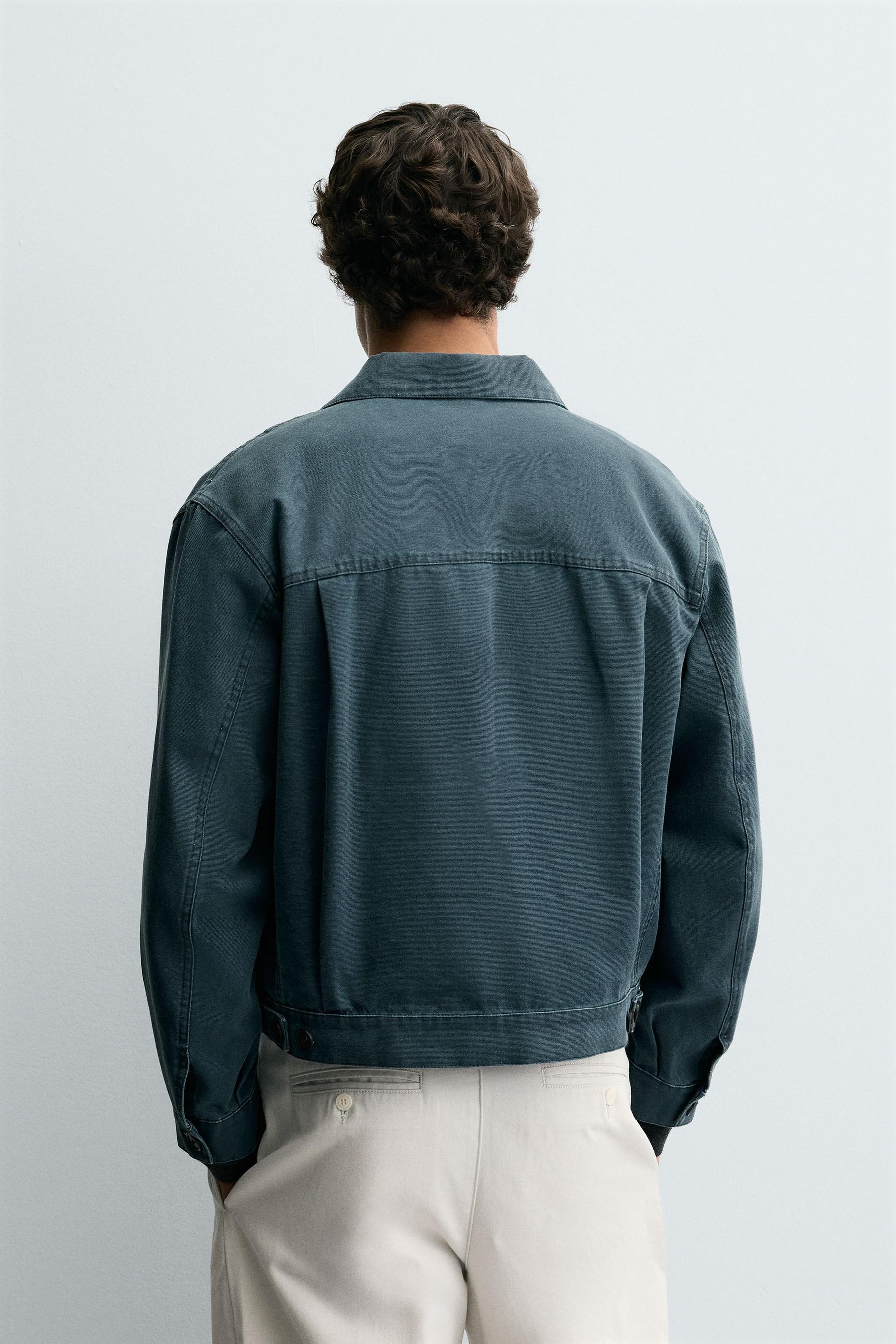 WASHED CROPPED FIT JACKET - Image 3