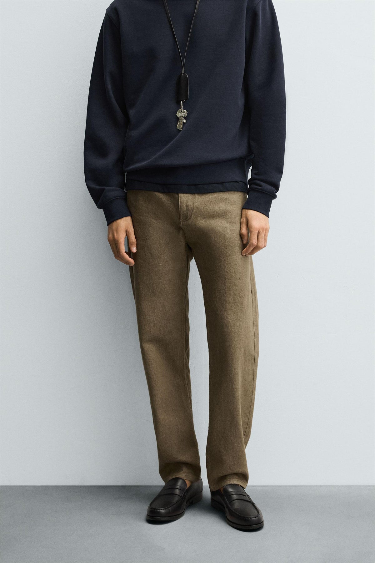 COTTON REGULAR FIT TROUSERS - Image 2