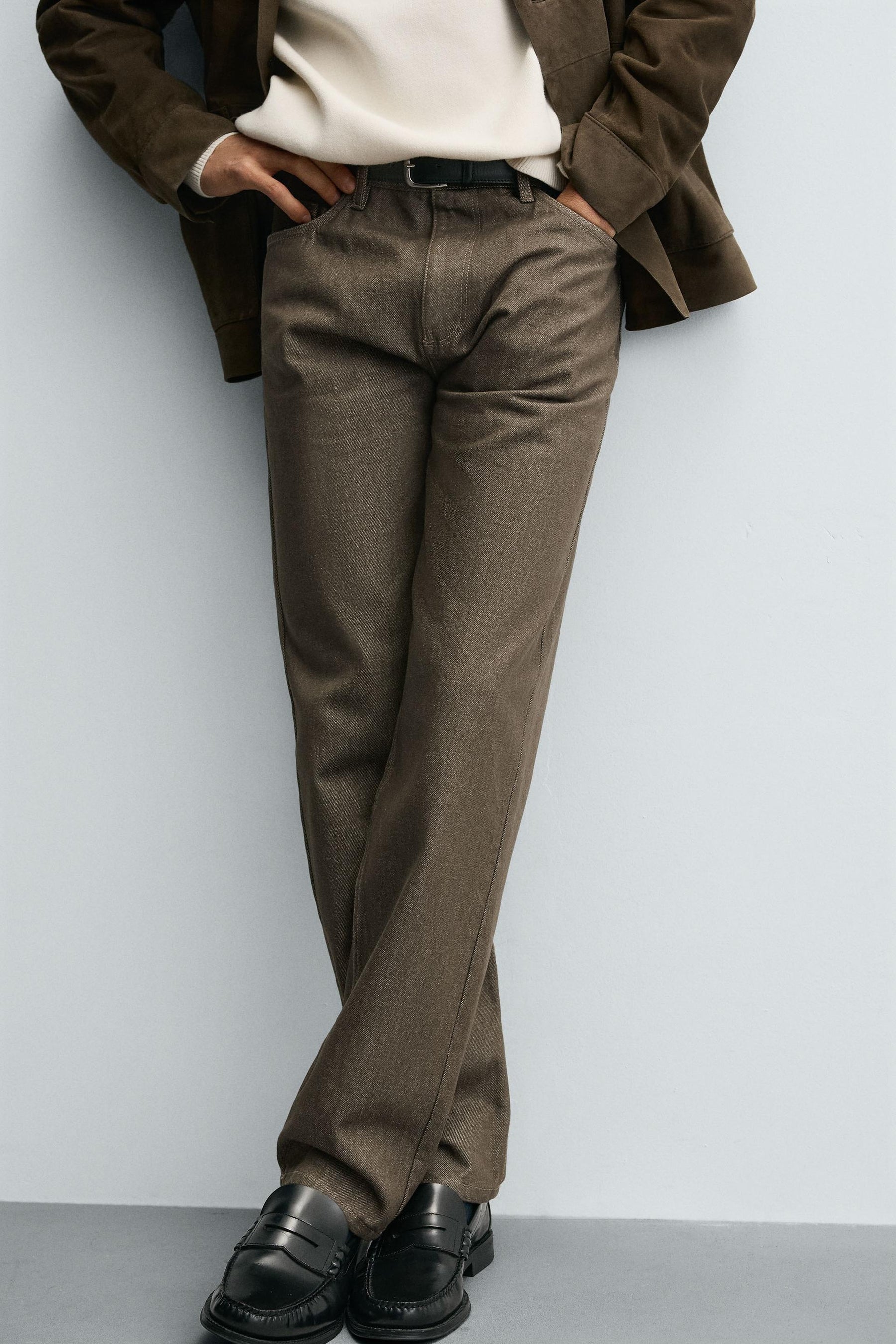 COTTON REGULAR FIT TROUSERS - Image 5