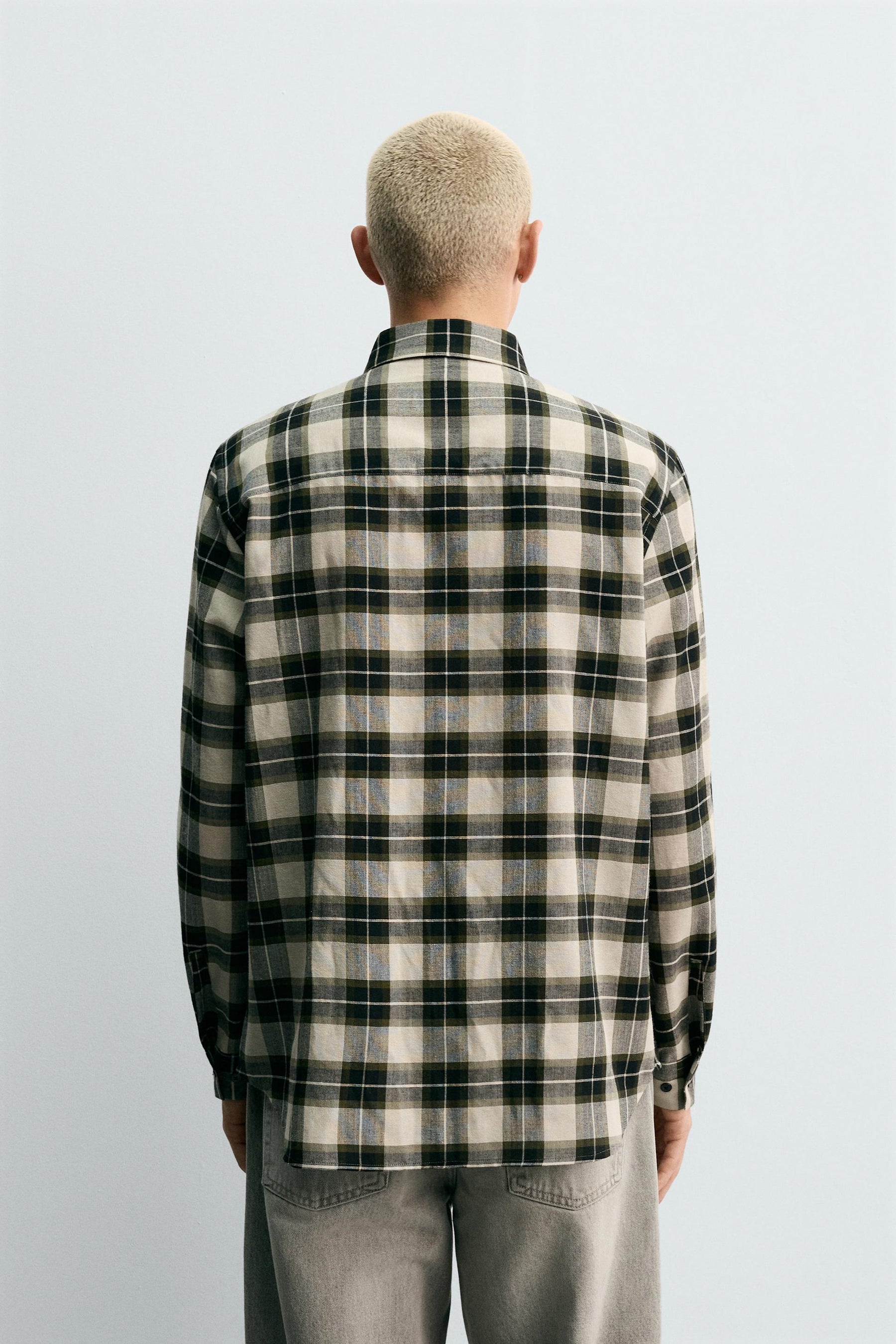 WOOL BLEND CHECK SHIRT - Image 3