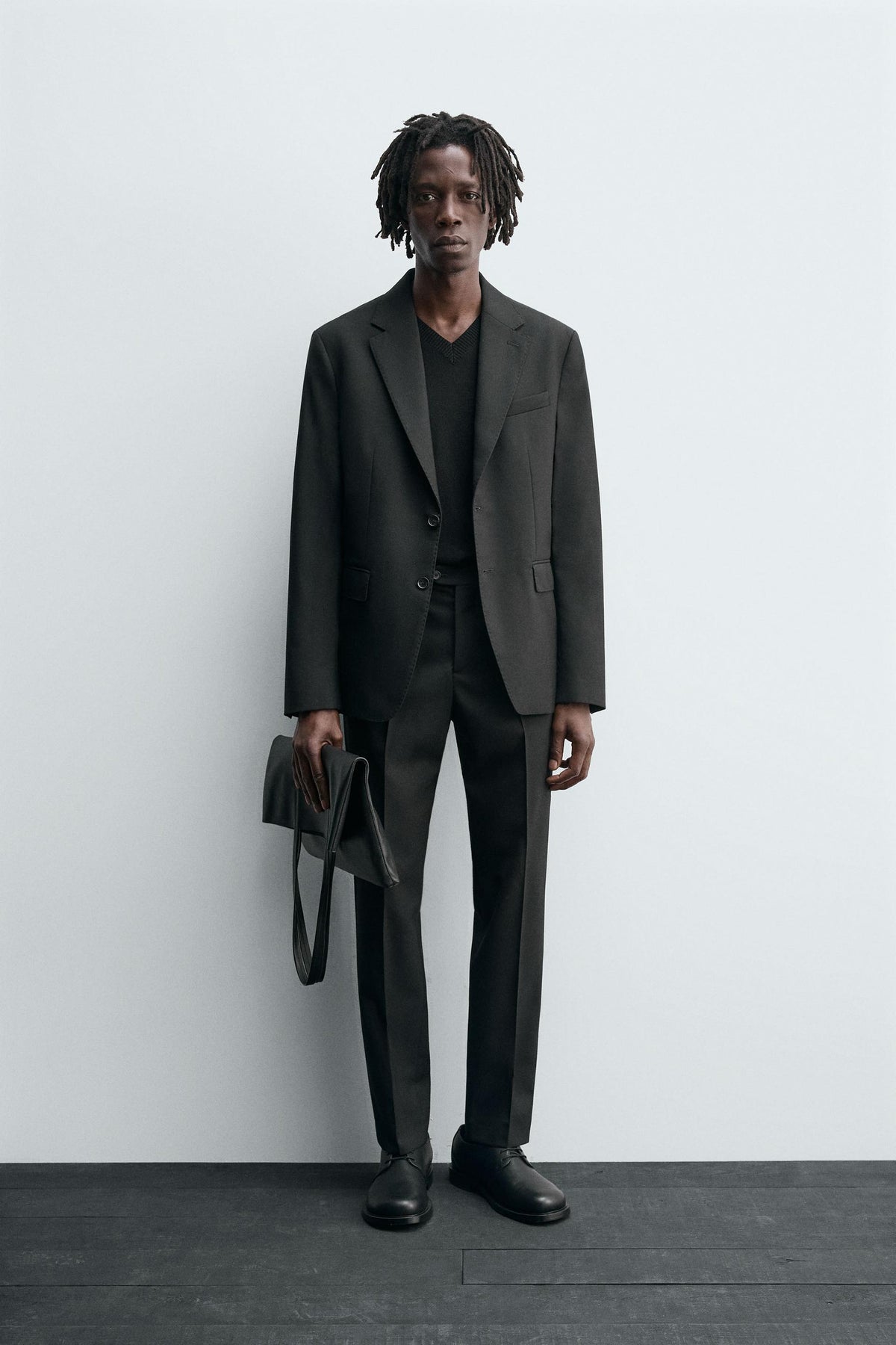 WOOL SUIT TROUSERS - Image 1