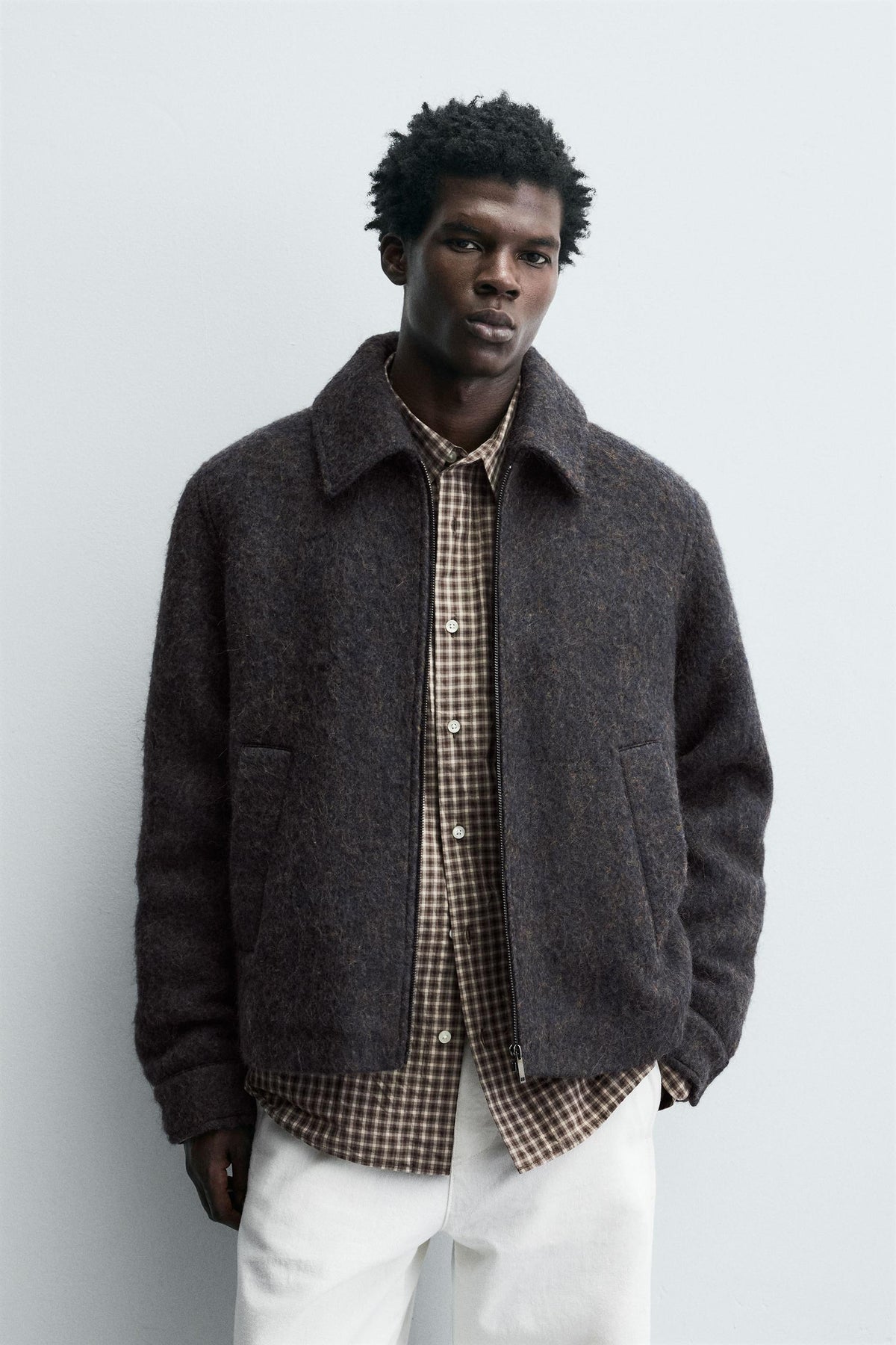 CROPPED TEXTURED OVERSHIRT - Image 2