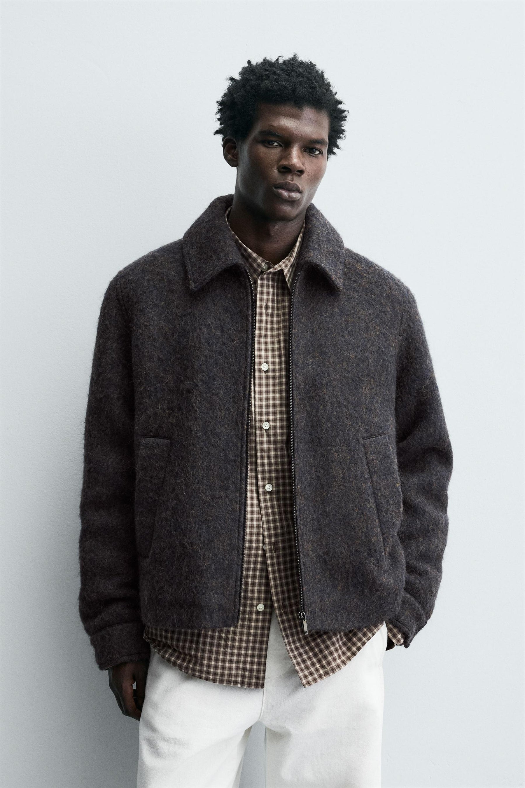 CROPPED TEXTURED OVERSHIRT - Image 2