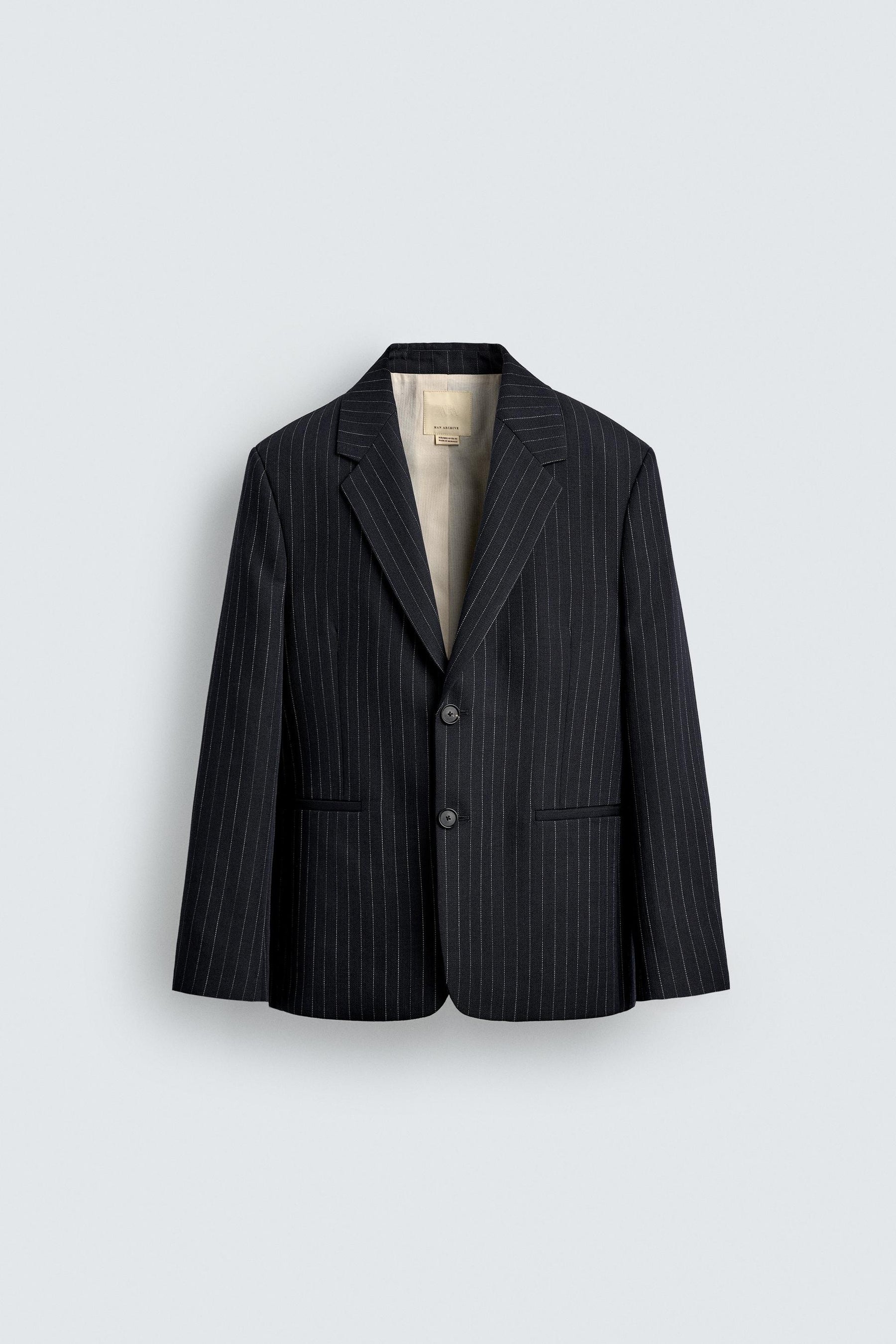 LIMITED EDITION WOOL PINSTRIPE BLAZER - Image 8