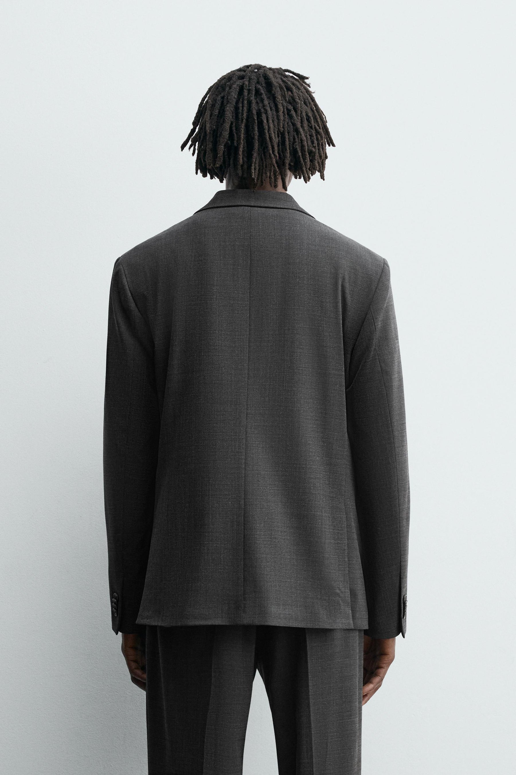 TEXTURED SUIT BLAZER - Image 3