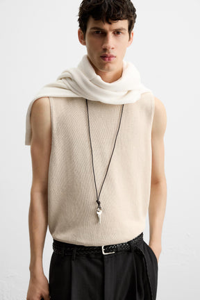RELAXED FIT KNIT TANK TOP - Image 5