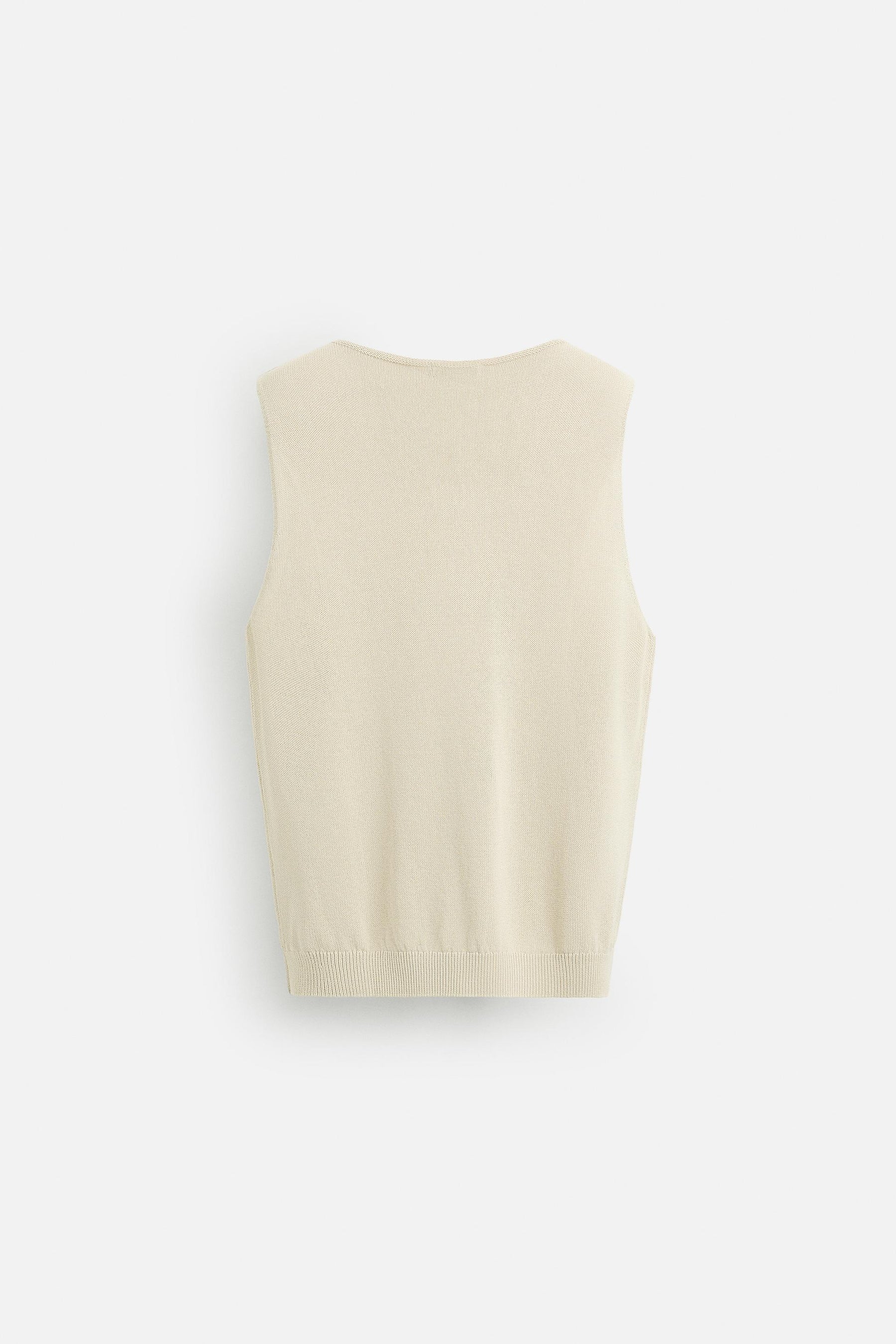 RELAXED FIT KNIT TANK TOP - Image 8