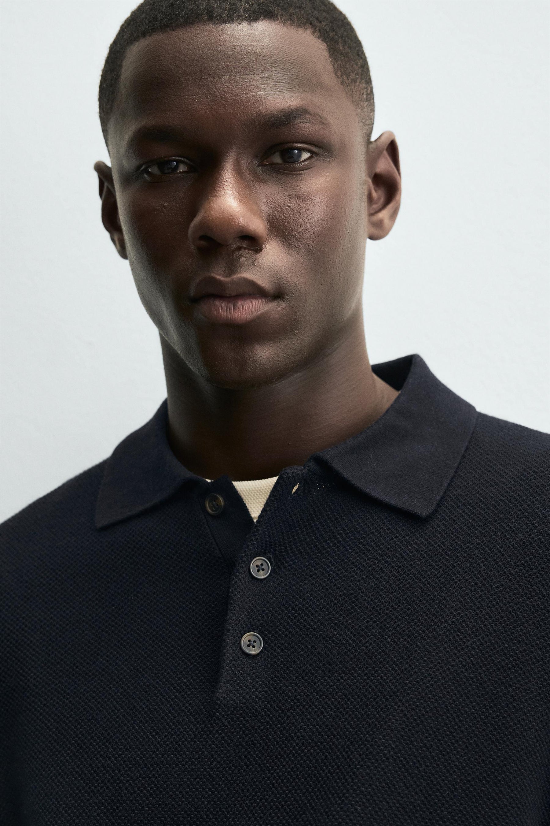 COTTON/LYOCELL KNIT POLO SHIRT - Image 5