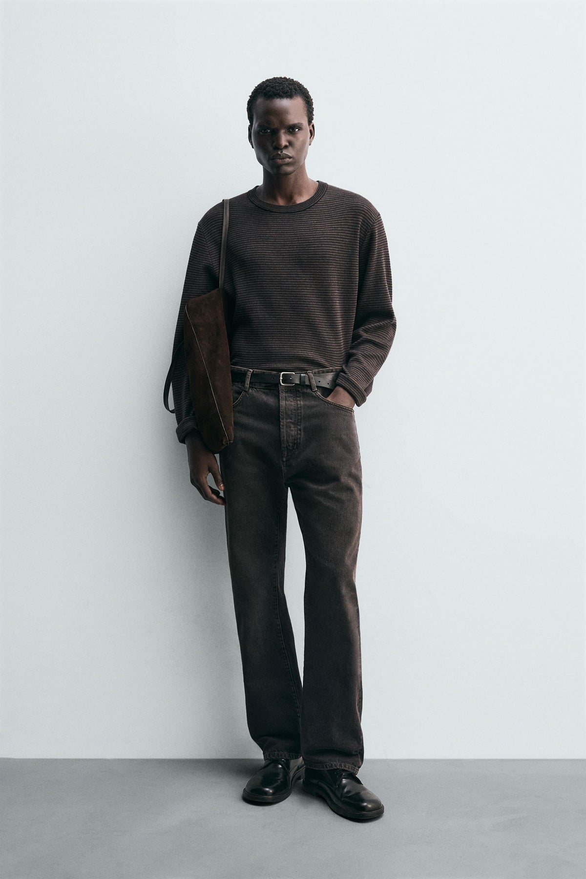 STRIPED JACQUARD SWEATER - Image 1