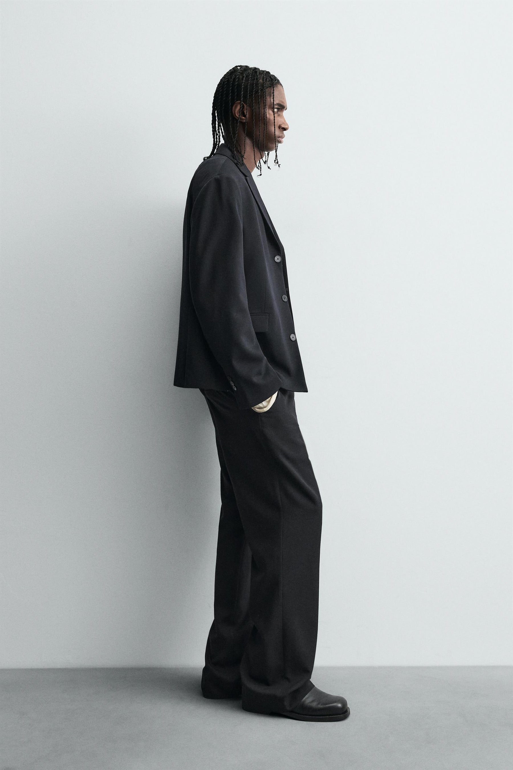 WOOL BLEND SUIT TROUSERS - Image 4
