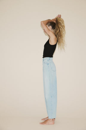 High-Waist Barrel Jeans