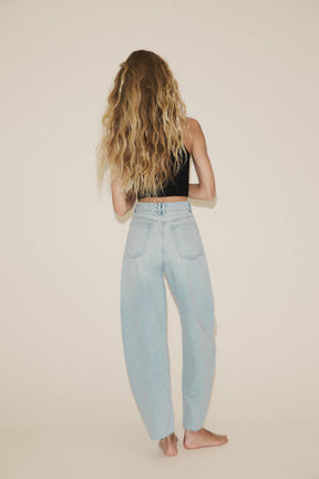 High-Waist Barrel Jeans