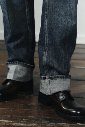 STRAIGHT FOLDED JEANS