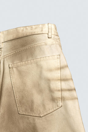 FADED PRINT BAGGY FIT BERMUDA SHORTS - Image 8