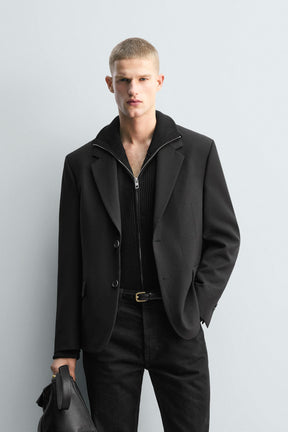 LIMITED EDITION WOOL AND VISCOSE SUIT BLAZER - Image 2